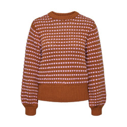 Y.A.S yasdela ls knit pullover 26035056 meerkat