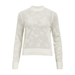 Object objrilia l/s knit pullover 135 23045253 white sand