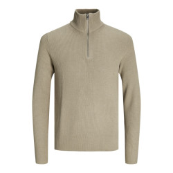 Jack & Jones jjeperfect knit half zip sn 12257773 crockery