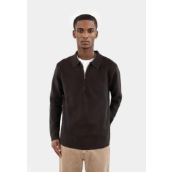 Ciszere Caleb knitted half zip java