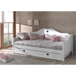 Lucevi amori kajuitbed + lattenbodem + rolbed - 90x200 cm