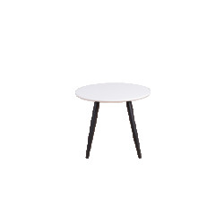 Nest living Bruno ronde kindertafel – met zwarte poten Ø 60 cm