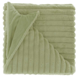 Unique Living plaid peppe tea green -150x200cm