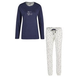 By Louise Dames pyjama set lang hartjes print