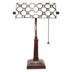 LumiLamp Tiffany tafellamp 26x23x42 cm metaal glas tiffany bureaulamp