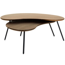 Home67 Salontafel ludo organisch set van 2
