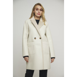 Rino & Pelle reversible double breated coat ivon.7002412 9030 birch