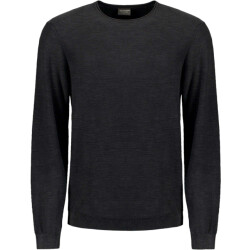 No Excess Pullover crewneck garment dyed + st black