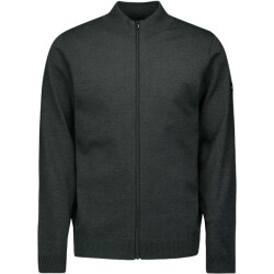 No Excess Cardigan 2 coloured melange dark grey