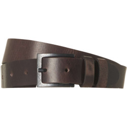 No Excess Belt leather buckle dark brown