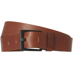 No Excess Belt leather buckle camel