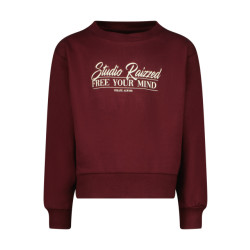 Raizzed Meiden sweater line sangria red