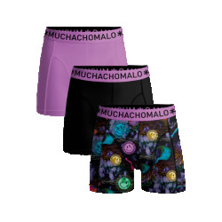 Muchachomalo Heren 3-pack boxershorts print/effen