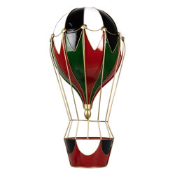 Clayre & Eef Kerstdecoratie luchtballon 31x16x63 metaal