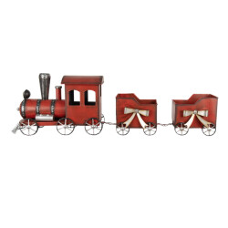 Clayre & Eef Kerstdecoratie trein 94x18x28 cm metaal