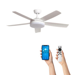 Cool Breeze Plafondventilator ida met verlichting Ø132cm 6 snelheden afstandsbediening -