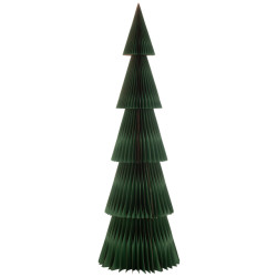 J-Line kerstboom plooibaar papier donker/koper large 69x69x213cm