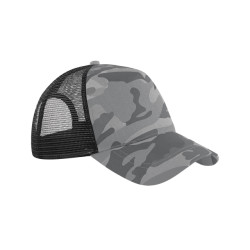 Beechfield Camo snapback trucker-cap voor volwassenen