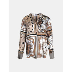 Mucho Gusto ® blouse monza klassiek brons patchwork