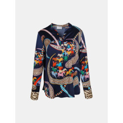 Mucho Gusto ® blouse monza kleurrijk paard luipaardprint
