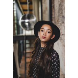Looxs Revolution Longsleeve zwart dark moon voor meisjes in de kleur
