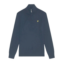 Lyle and Scott Lyle&scott cotton merino quarter zip truien kn2112vc