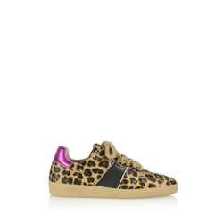 DWRS Label B11456-13 poona leopard combi black/fuchsia