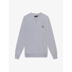 Lyle and Scott Jongens sweater light grey marl