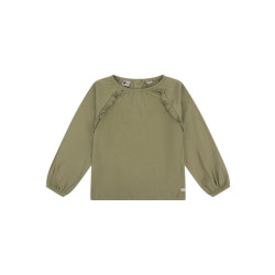 DAILY 7 Meisjes blouse structure light army