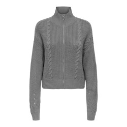 Jacqueline de Yong Justy ice l/s short zip cardigan