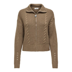 Jacqueline de Yong Justy ice l/s short zip cardigan