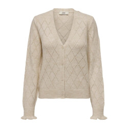 Jacqueline de Yong Letty l/s v-neck struc cardi knt