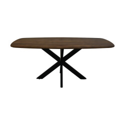 HSM Collection -danish eettafel-220x110x76--mango/metaal