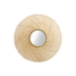 HSM Collection -ronde spiegel-120x5x120--bamboe