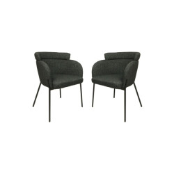 HSM Collection -eetkamerstoel luca s/2-57x60x81--stof/metaal