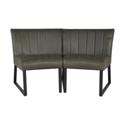 HSM Collection -eetkamerbank texas-68x55x88--leder/metaal