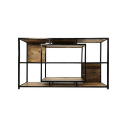 HSM Collection -open vakkenkast levels-150x35x90--mango/metaal