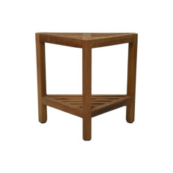 HSM Collection -driehoekige tuinbijzettafel-46x30x46.5--teak