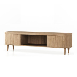 HSM Collection -tv meubel dune 2 deur-200x50x55--eiken