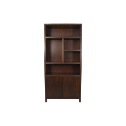 HSM Collection -wandkast met 5 vakken l-100x42x215--teak fineer