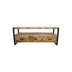 HSM Collection -tv meubel havana 3 la-150x45x60--mango/metaal