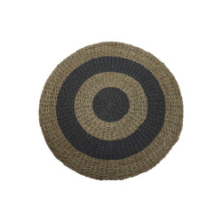 HSM Collection -vloerkleed -ø120--raffia/zeegras