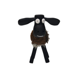 HSM Collection -schaap shawn small-32x14x32--geitenhuid/teak