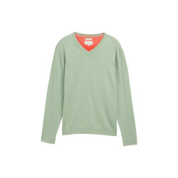 Tom Tailor V-neck stucture neck mint