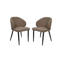 HSM Collection -eetkamerstoel yuna s/2-60x54x82.5--stof/metaal