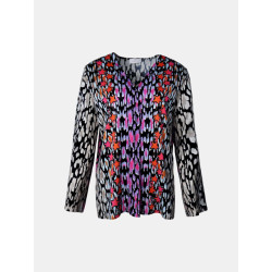 Mucho Gusto Blouse rno degradé luipaardprint met roze en fuchsia accenten