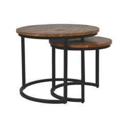HSM Collection -ronde bijzettafel ronin s/2-ø60x45 /