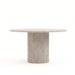 HSM Collection -ronde eettafel sofia-ø130x75--travertine