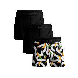 Muchachomalo Heren 3-pack boxershorts print/effen