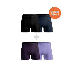 Muchachomalo Jongens 2+2-pack boxershorts effen